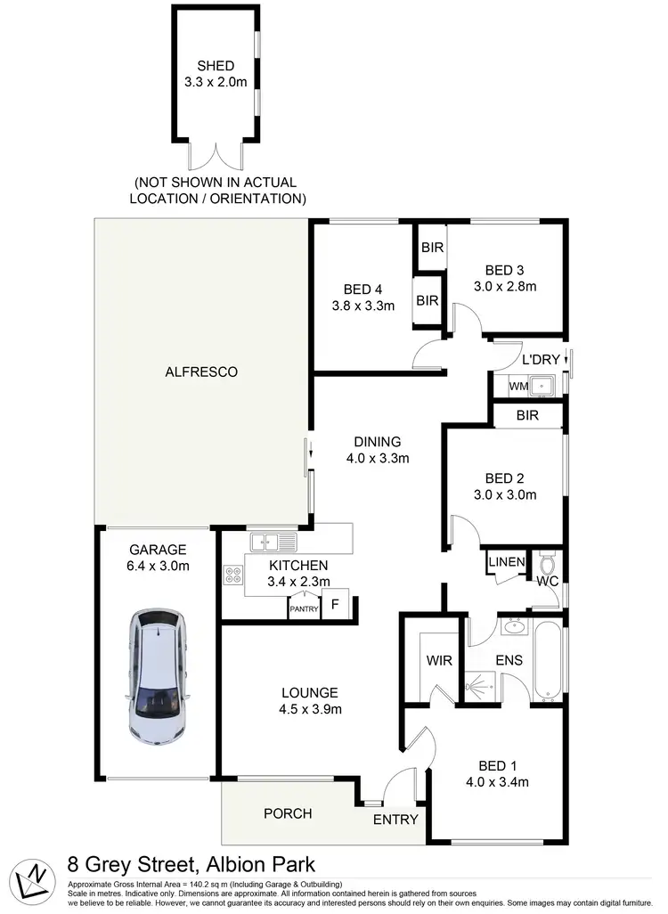 Floorplan of Homely house listing, 8 Grey Street, Albion Park NSW 2527