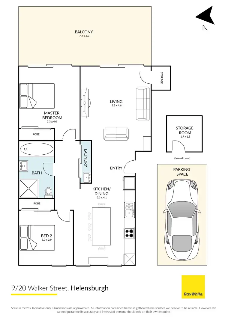 Floorplan of Homely house listing, 9/20 Walker Street, Helensburgh NSW 2508