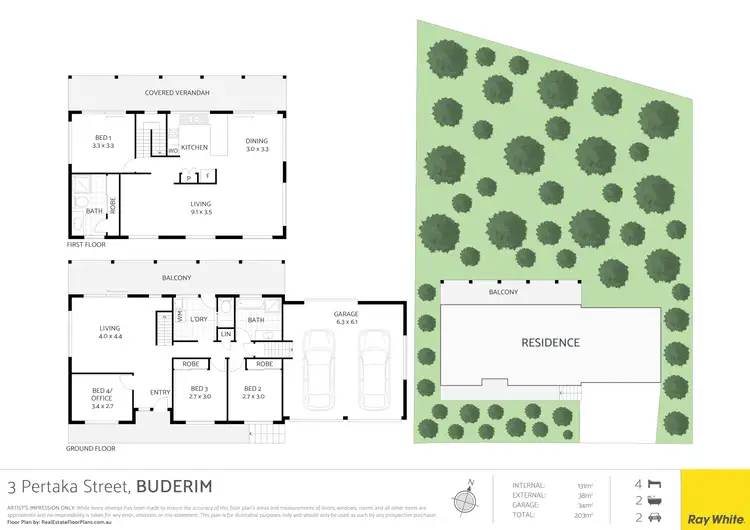 Floorplan of Homely house listing, 3 Pertaka Street, Buderim QLD 4556