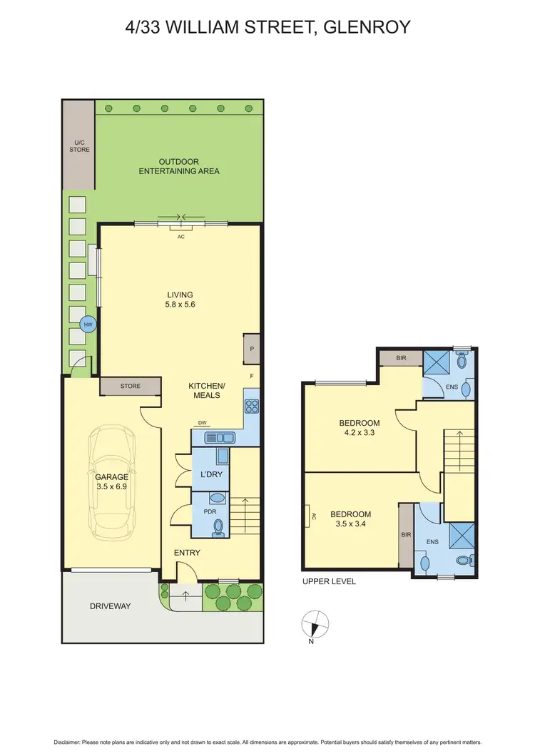 Floorplan of Homely townhouse listing, 4/33 William Street, Glenroy VIC 3046