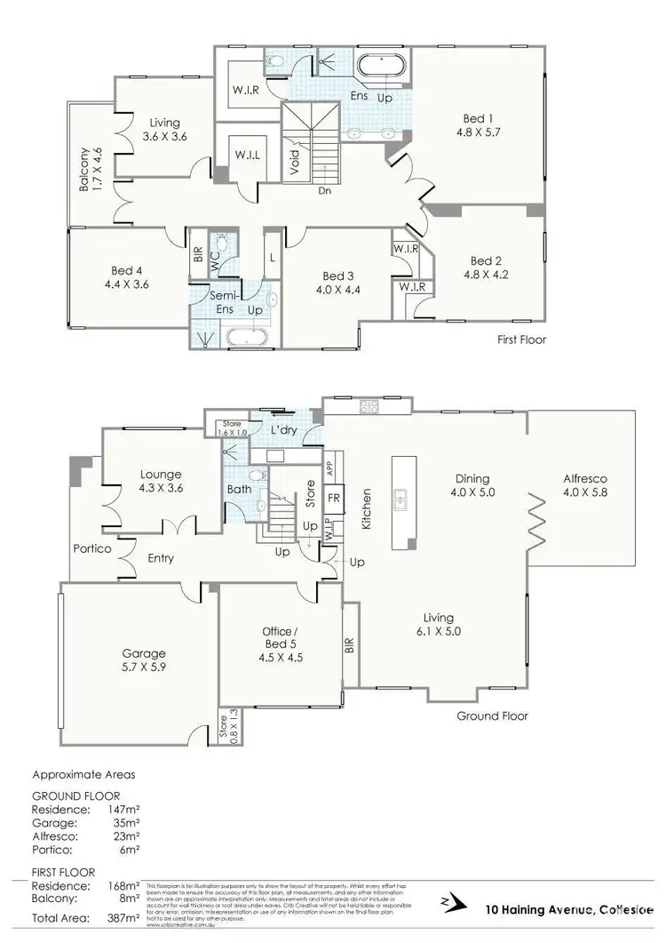 Floorplan of Homely house listing, 10 Haining Avenue, Cottesloe WA 6011