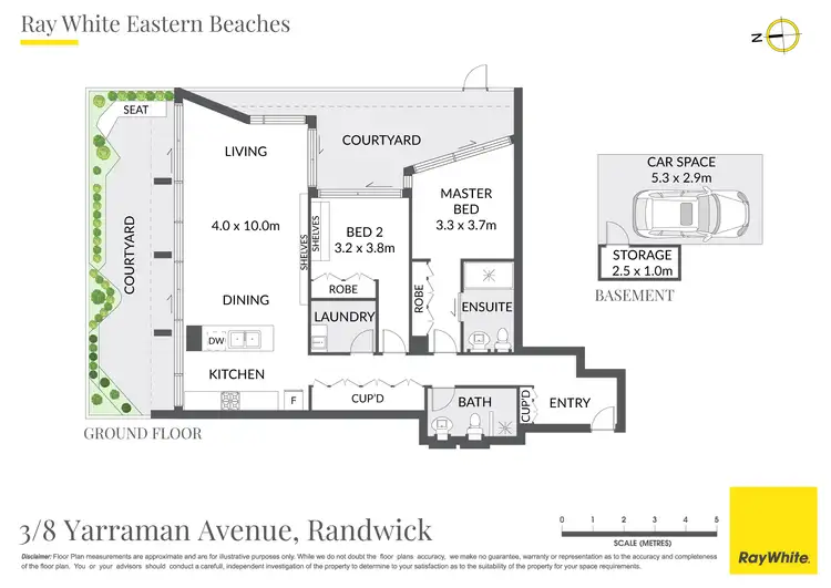 Floorplan of Homely apartment listing, 3/8 Yarraman Avenue, Randwick NSW 2031