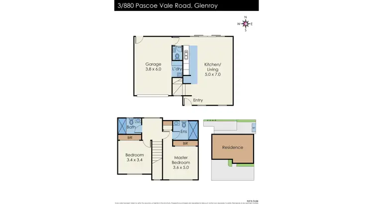 Floorplan of Homely townhouse listing, 3/880 Pascoe Vale Road, Glenroy VIC 3046