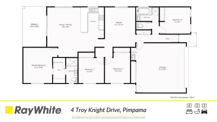 Floorplan of Homely house listing, 4 Troy Knight Drive, Pimpama QLD 4209