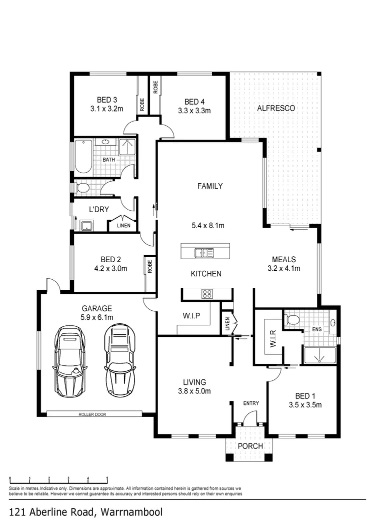 Floorplan of Homely house listing, 121 Aberline Road, Warrnambool VIC 3280