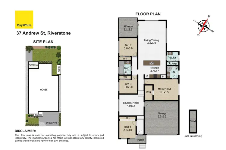 Floorplan of Homely house listing, 37 Andrew Street, Grantham Farm, Riverstone NSW 2765