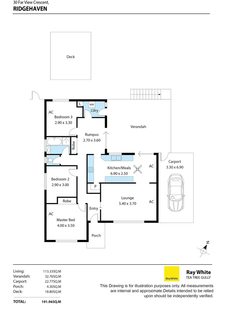 Floorplan of Homely house listing, 30 Far View Crescent, Ridgehaven SA 5097