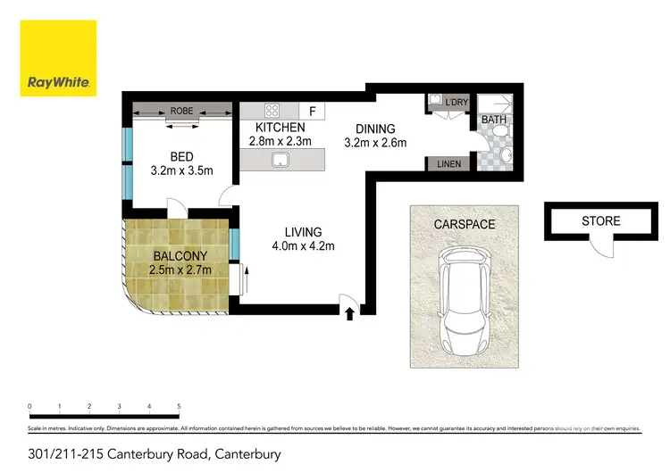 Floorplan of Homely apartment listing, 301/211 Canterbury Road (Access via Charles St), Canterbury NSW 2193