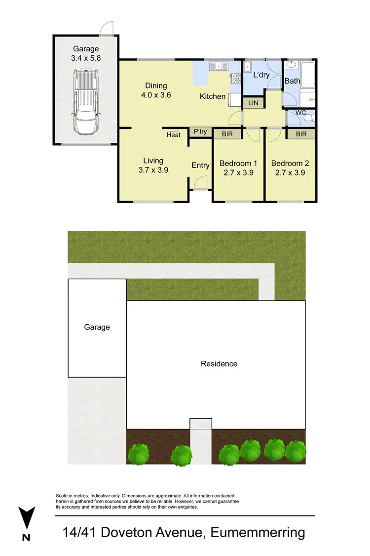 Floorplan of Homely unit listing, 14/41 Doveton Avenue, Eumemmerring VIC 3177