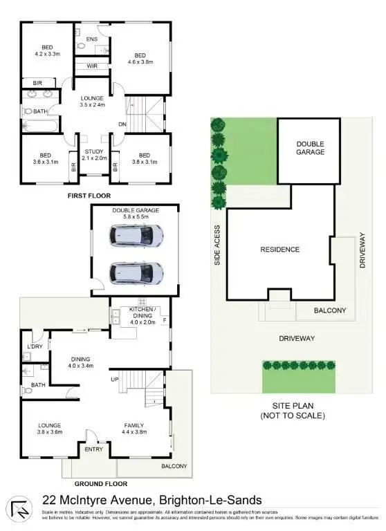Floorplan of Homely house listing, 22 McIntyre Avenue, Brighton-Le-Sands NSW 2216