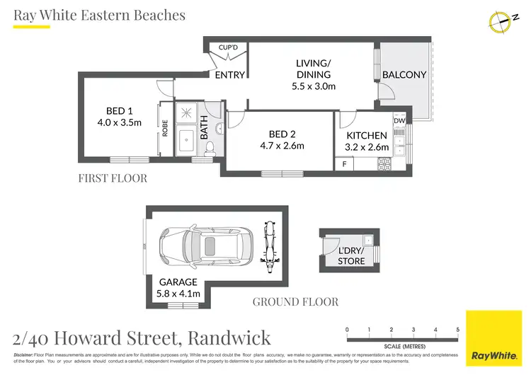 Floorplan of Homely apartment listing, 2/40 Howard Street, Randwick NSW 2031