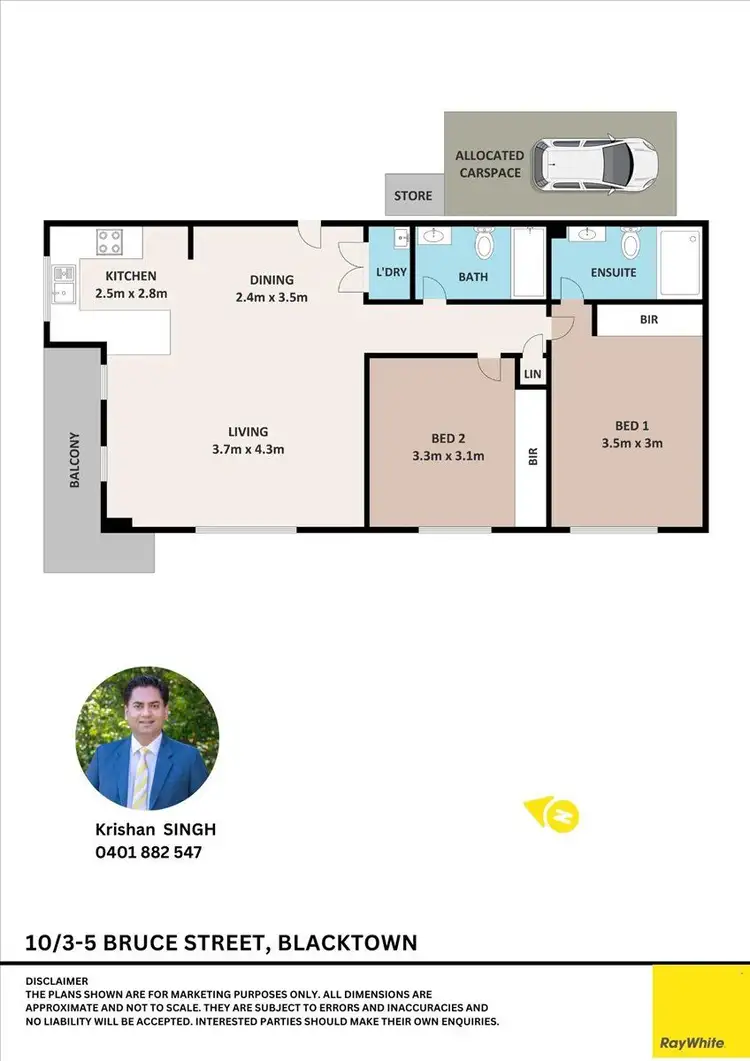 Floorplan of Homely unit listing, 10/3-5 BRUCE Street, Blacktown NSW 2148