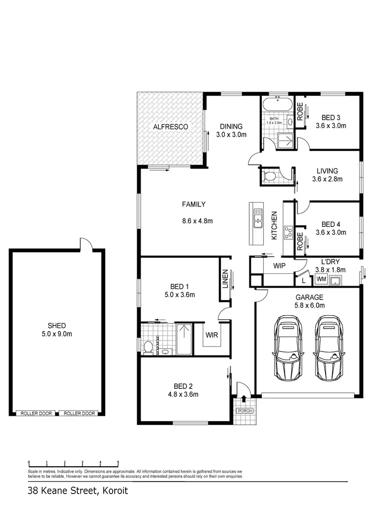 Floorplan of Homely house listing, 38 Keane Street, Koroit VIC 3282