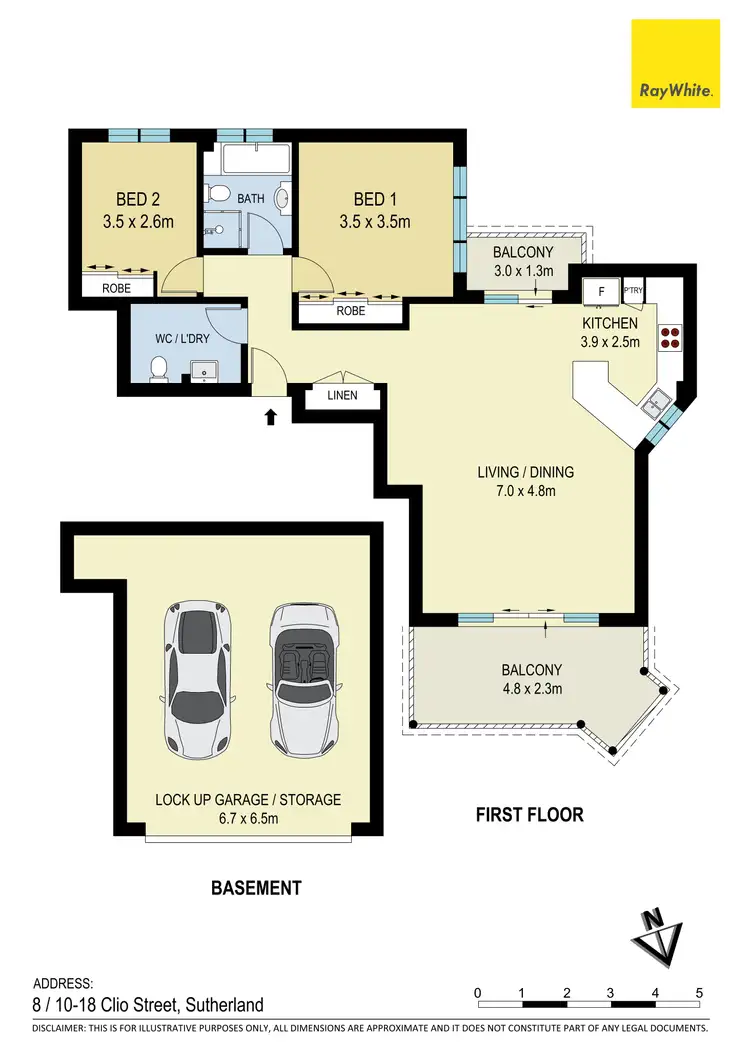Floorplan of Homely apartment listing, 8/10-18 Clio Street, Sutherland NSW 2232