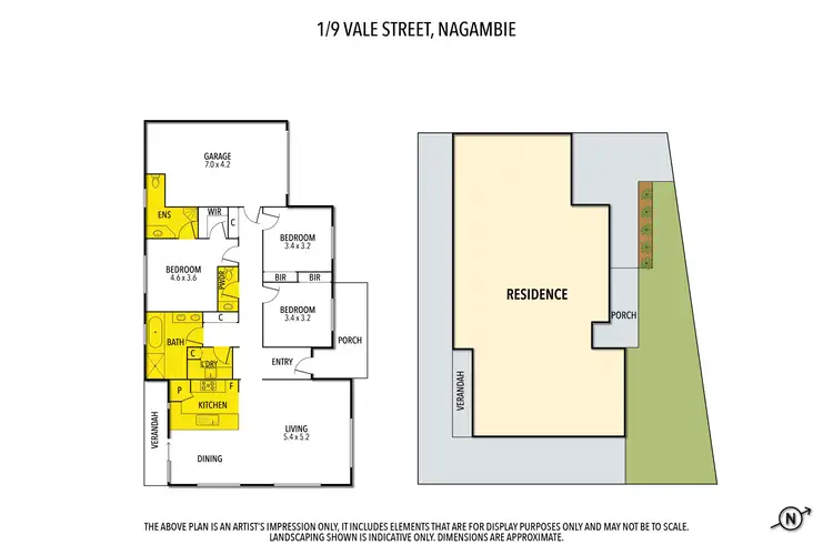 Floorplan of Homely other listing, 1/9 Vale Street, Nagambie VIC 3608