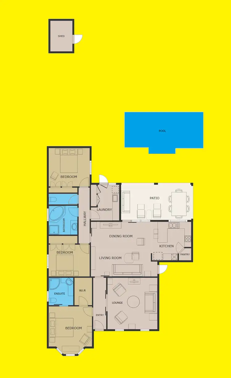 Floorplan of Homely house listing, 16 Jordan Avenue, Mildura VIC 3500