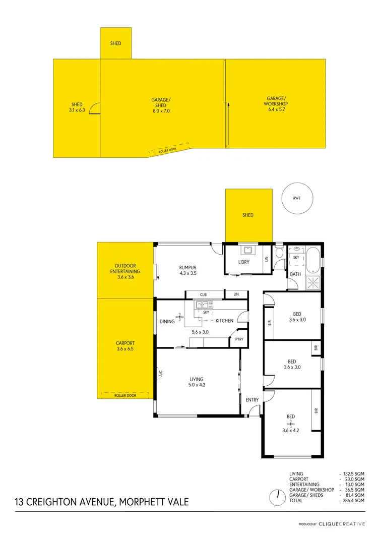 Floorplan of Homely house listing, 13 Creighton Avenue, Morphett Vale SA 5162