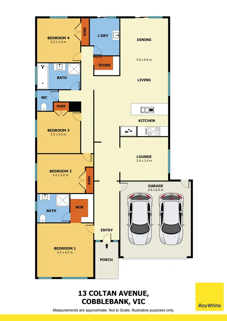 Floorplan of Homely house listing, 13 Coltan Avenue, Cobblebank VIC 3338