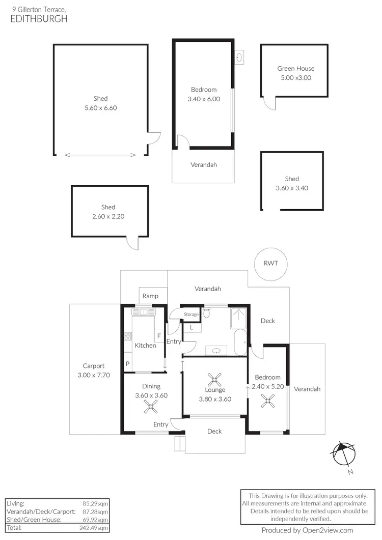Floorplan of Homely house listing, 9 Gillerton Terrace, Edithburgh SA 5583