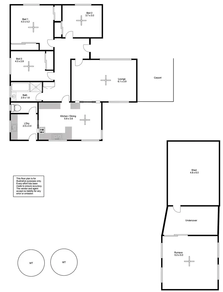 Floorplan of Homely house listing, 32 Hilltop Drive, Port Lincoln SA 5606