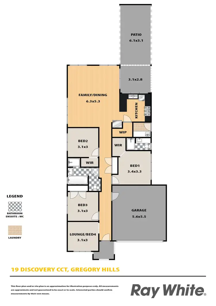 Floorplan of Homely house listing, 19 Discovery Circuit, Gregory Hills NSW 2557