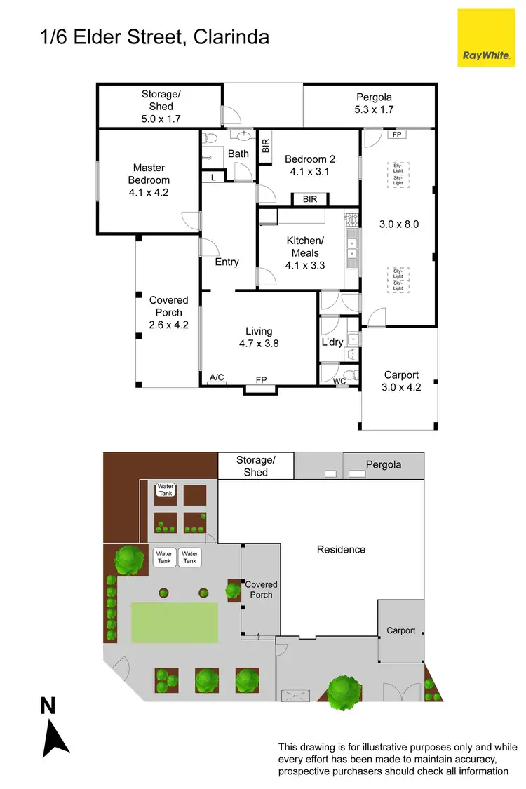 Floorplan of Homely house listing, 1/6 Elder Street, Clarinda VIC 3169