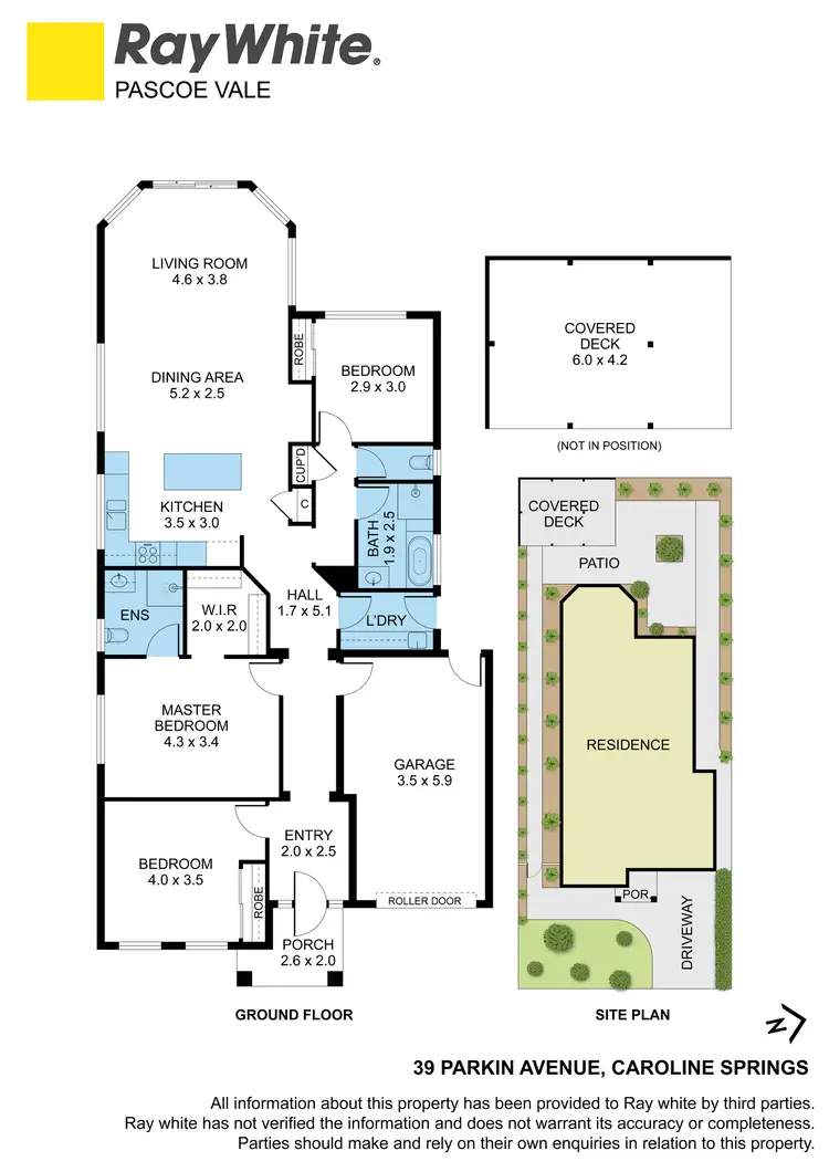 Floorplan of Homely house listing, 39 Parkin Avenue, Caroline Springs VIC 3023