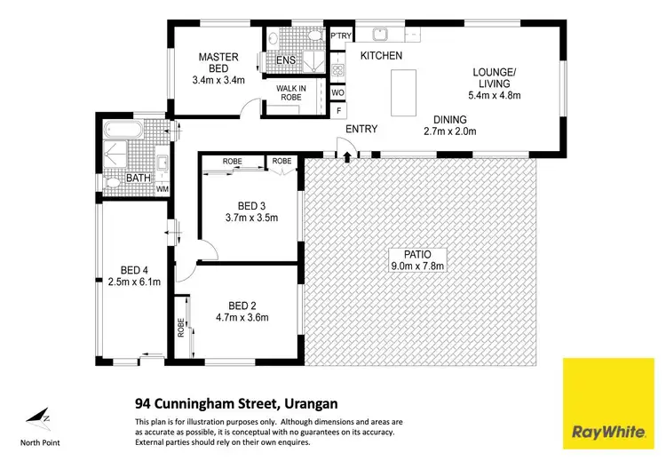 Floorplan of Homely house listing, 94 Cunningham Street, Urangan QLD 4655