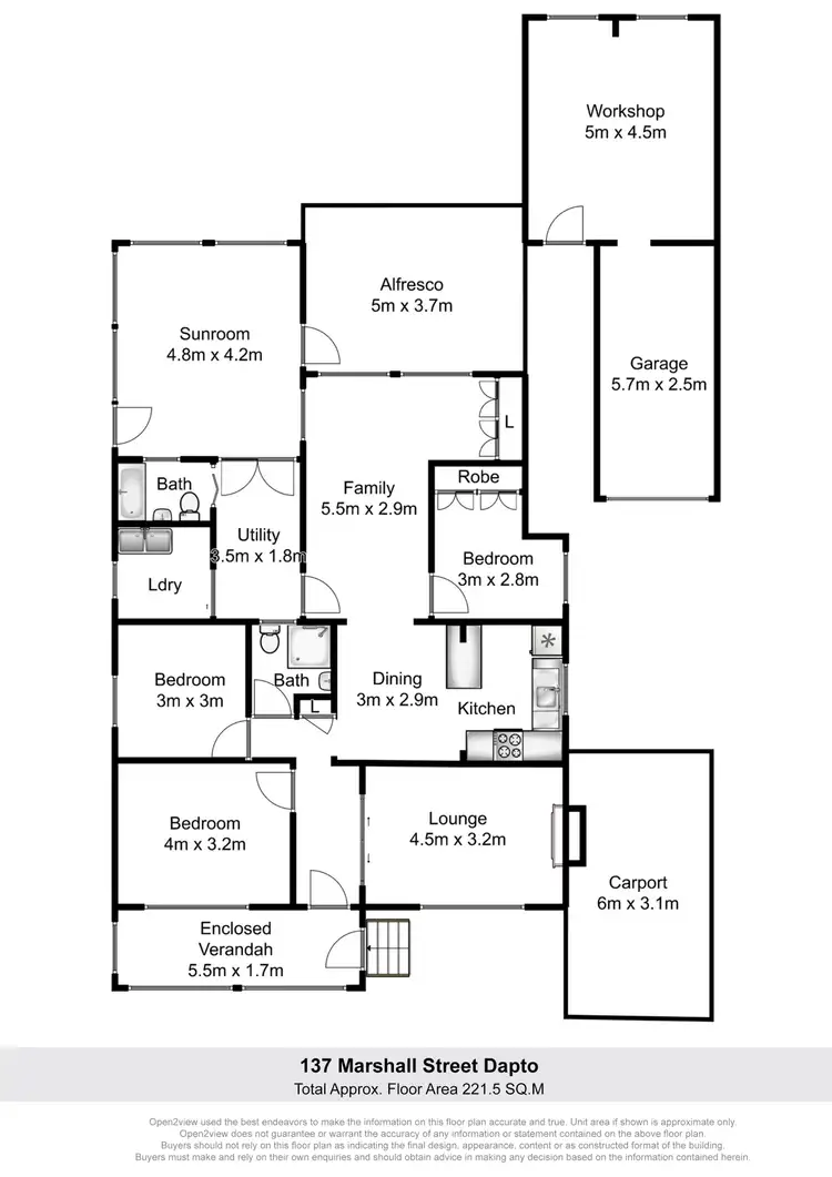 Floorplan of Homely house listing, 137 Marshall Street, Dapto NSW 2530