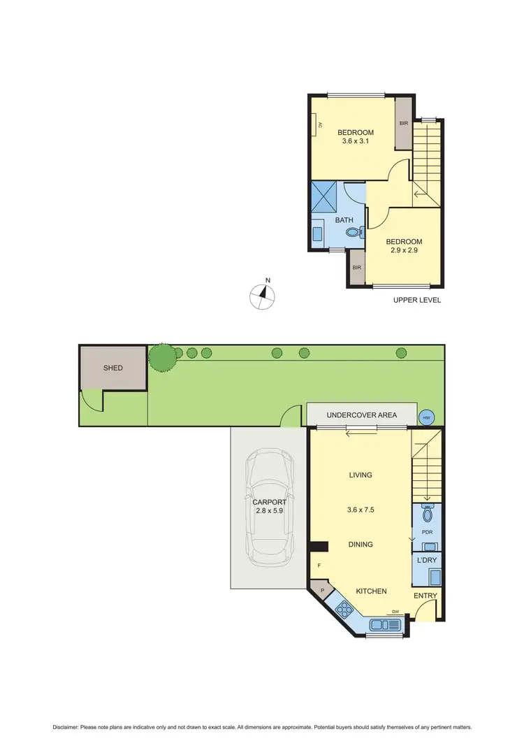 Floorplan of Homely townhouse listing, 3/93 Lahinch Street, Broadmeadows VIC 3047