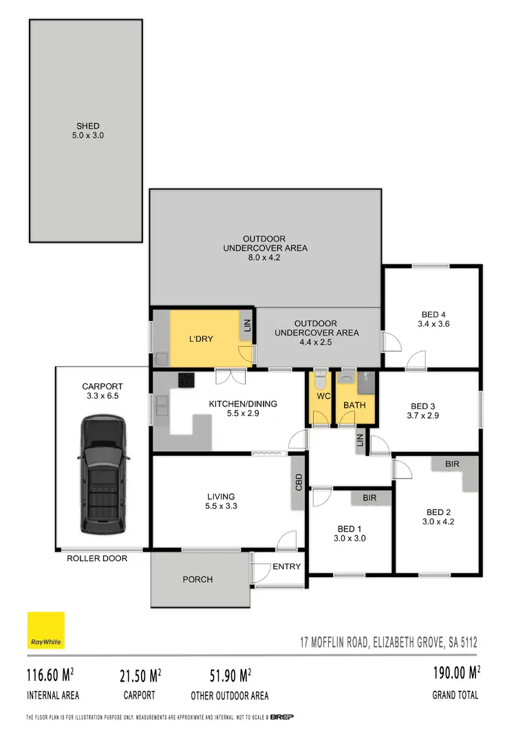 Floorplan of Homely house listing, 17 Mofflin Road, Elizabeth Grove SA 5112