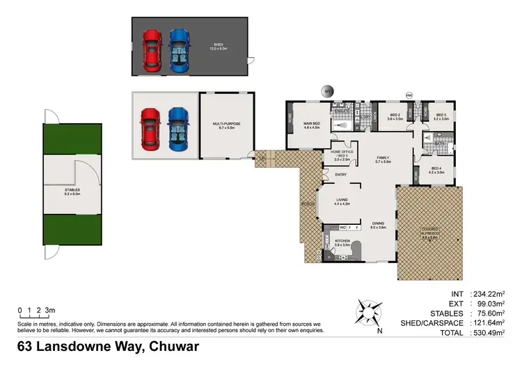 Floorplan of Homely rural property listing, 63 Lansdowne Way, Chuwar QLD 4306