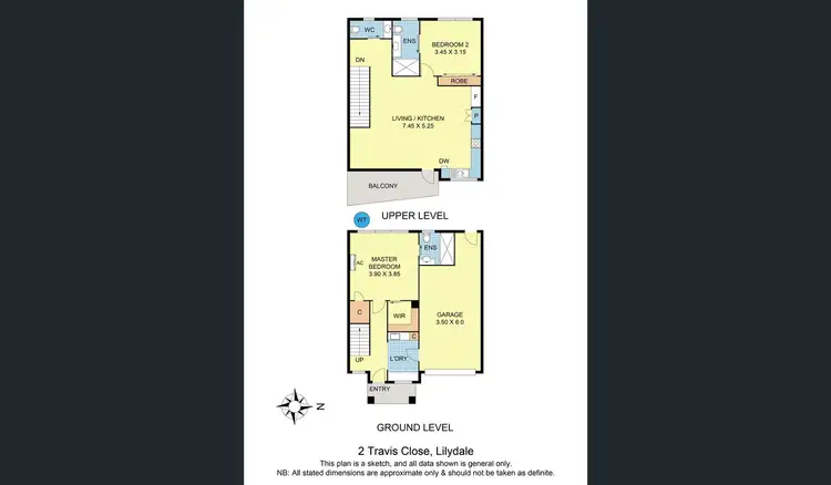 Floorplan of Homely unit listing, 2 Travis Close, Lilydale VIC 3140