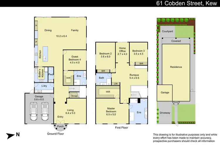 Floorplan of Homely house listing, 61 Cobden Street, Kew VIC 3101