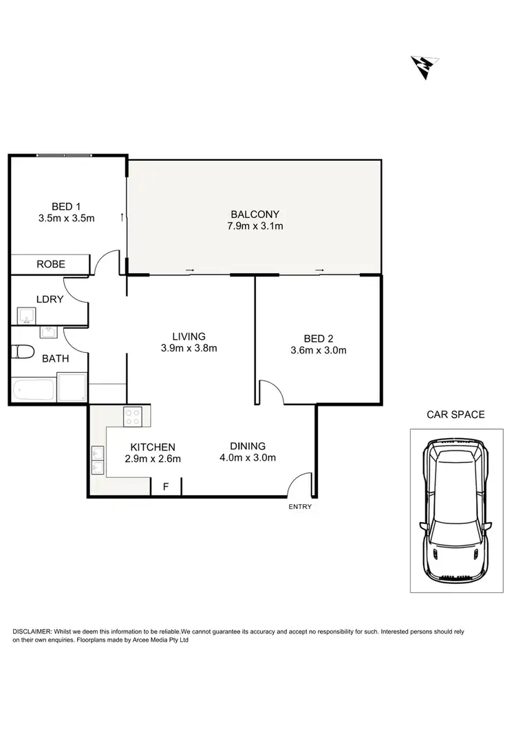 Floorplan of Homely apartment listing, 23/8 Fourth Avenue, Blacktown NSW 2148
