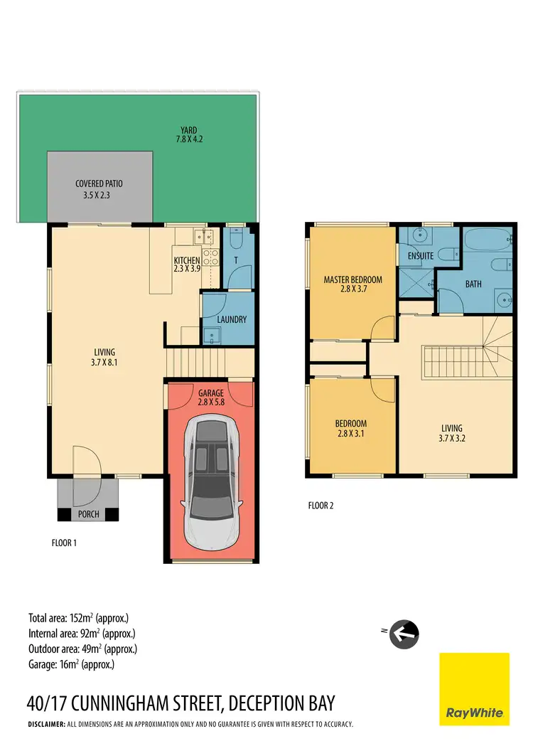 Floorplan of Homely townhouse listing, 40/17 Cunningham Street, Deception Bay QLD 4508