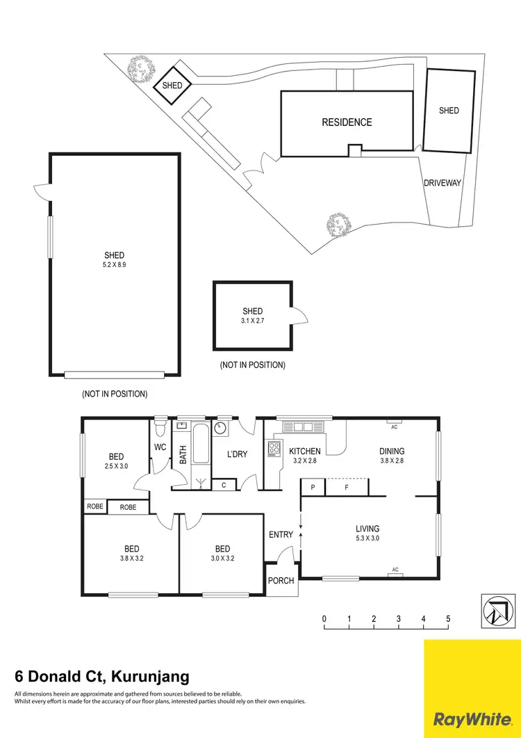 Floorplan of Homely house listing, 6 Donald Court, Kurunjang VIC 3337