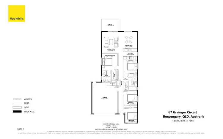 Floorplan of Homely house listing, 67 Grainger Circuit, Burpengary QLD 4505