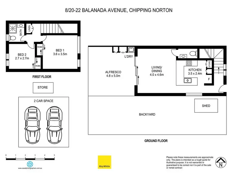 Floorplan of Homely townhouse listing, 8/20-22 Balanada Avenue, Chipping Norton NSW 2170