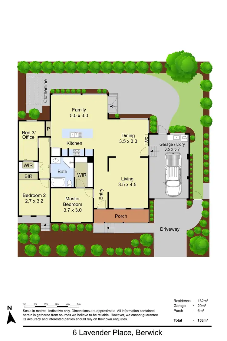 Floorplan of Homely house listing, 6 Lavender Place, Berwick VIC 3806