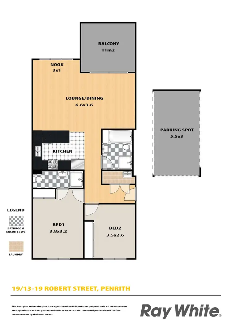 Floorplan of Homely house listing, 19/13-19 Robert Street, Penrith NSW 2750