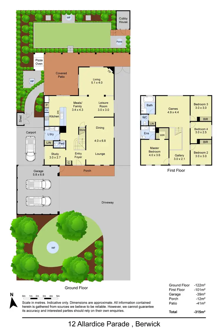 Floorplan of Homely house listing, 12 Allardice Parade, Berwick VIC 3806