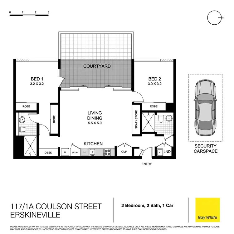 Floorplan of Homely apartment listing, B117/5 Hadfields Street, Erskineville NSW 2043