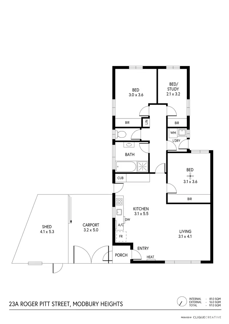 Floorplan of Homely house listing, 23A Roger Pitt Street, Modbury Heights SA 5092