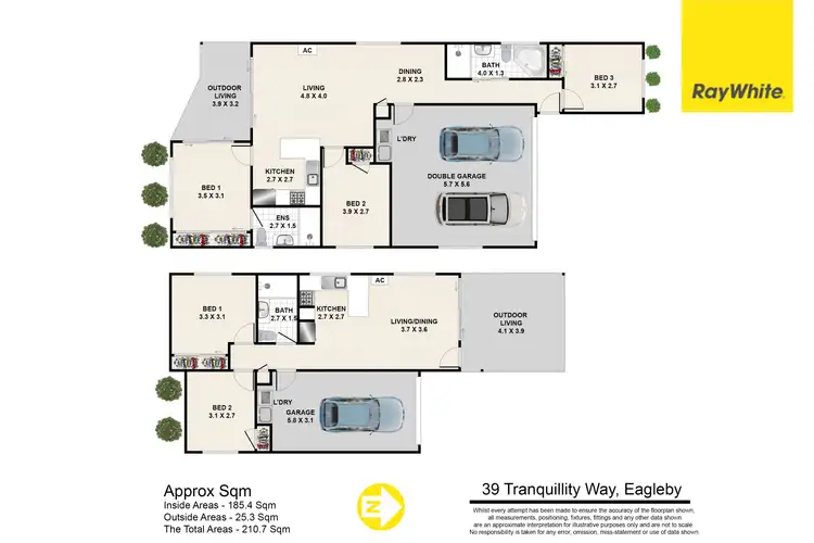 Floorplan of Homely house listing, 39 Tranquillity Way, Eagleby QLD 4207