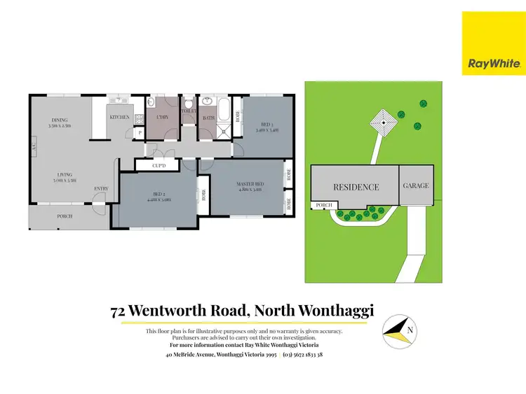 Floorplan of Homely house listing, 72 Wentworth Road, North Wonthaggi VIC 3995