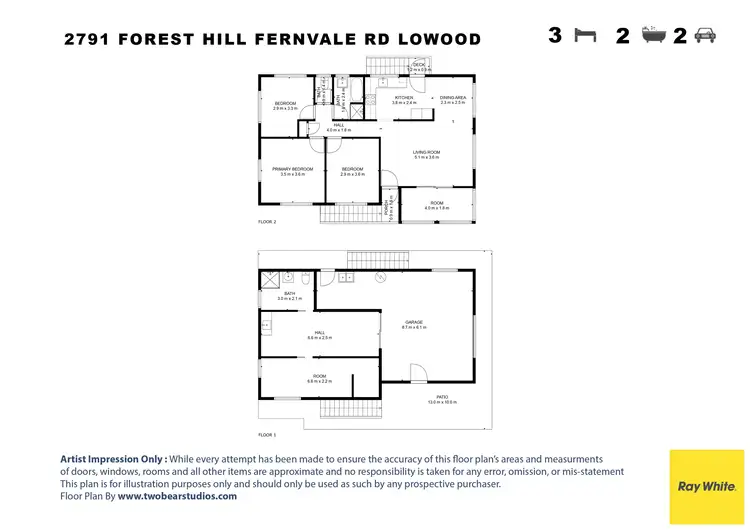 Floorplan of Homely house listing, 2791 Forest Hill Fernvale Road, Lowood QLD 4311