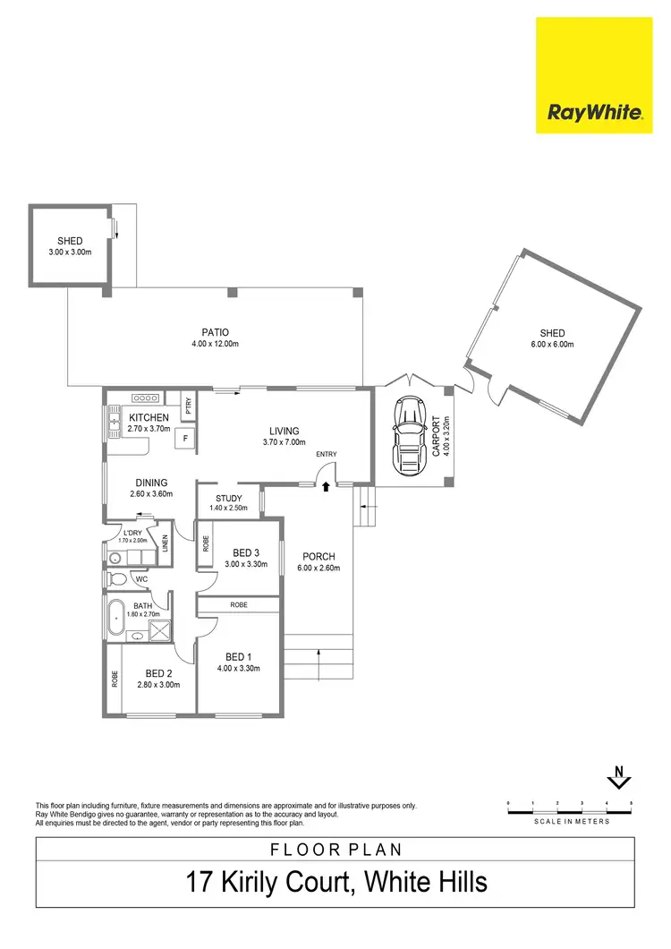 Floorplan of Homely house listing, 17 Kirily Court, White Hills VIC 3550
