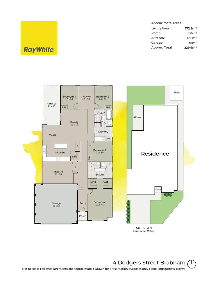 Floorplan of Homely house listing, 4 Dodgers Street, Brabham WA 6055