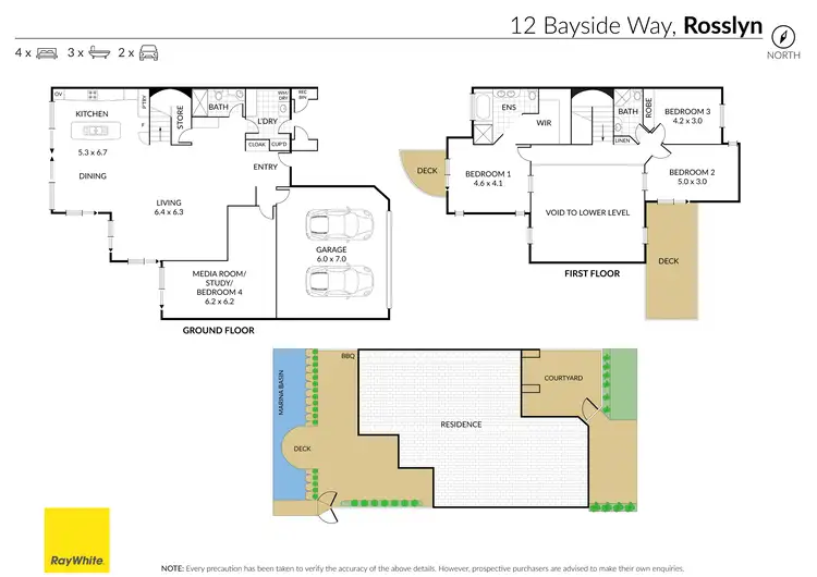 Floorplan of Homely unit listing, 12 Bayside Way, Rosslyn QLD 4703